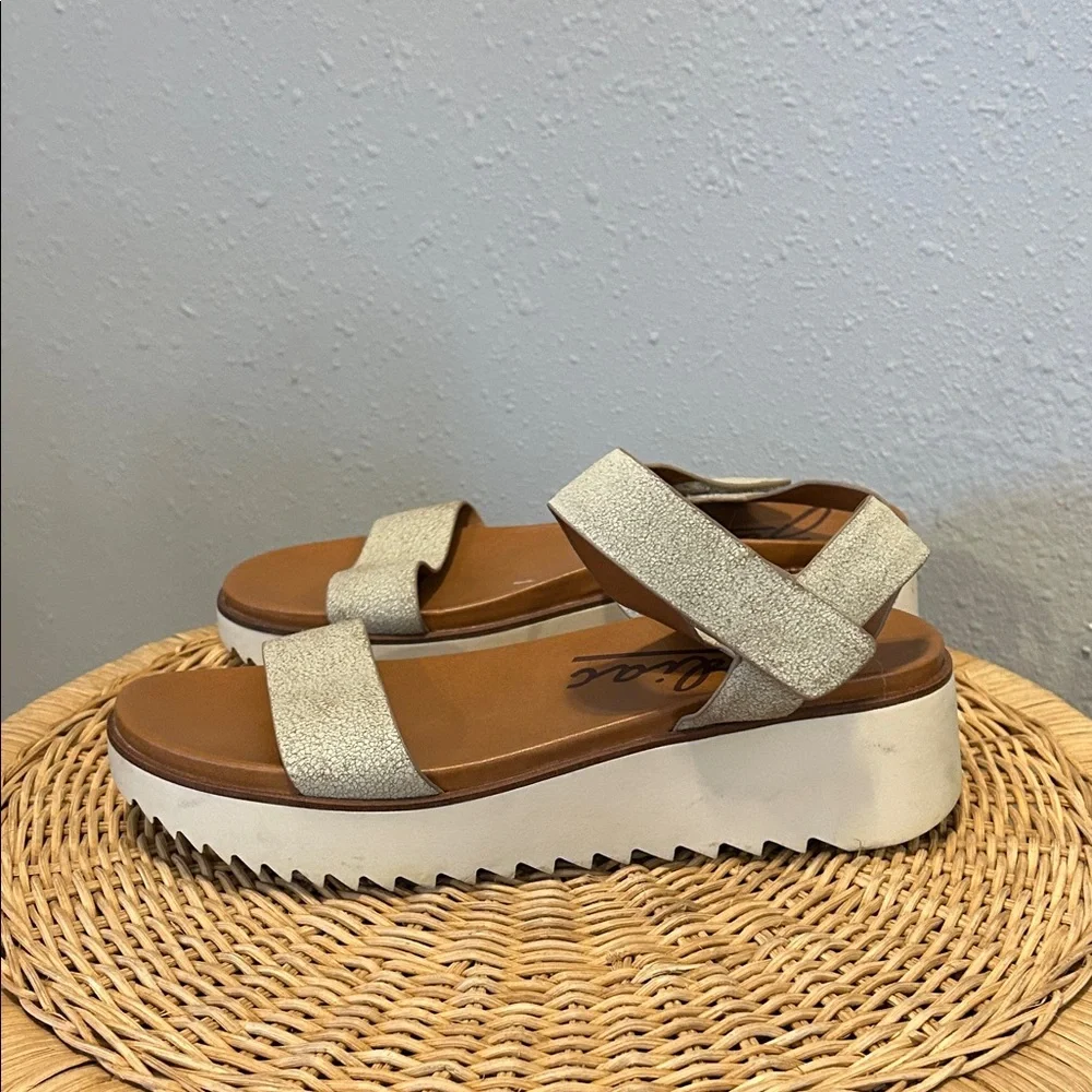 Zodiac‎ Baker Taupe Leather Platform Sandals